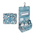 thumbnail image 2 of Cosmetics Storage Bag Travel Hanging Makeup Bag Portable Foldable Toiletry Organizer Pouch  Blue Flower, 2 of 10