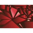 thumbnail image 1 of Ahgly Tapis Rectangulaire Lavable en Machine Rouge Tomate, 8 Pieds x 10 Pieds, 1 of 7