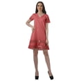 thumbnail image 2 of Moomaya Robes de Soirée pour Femmes Grande Taille Unies Tenue Décontractée Vêtements pour Dames, 2 of 5