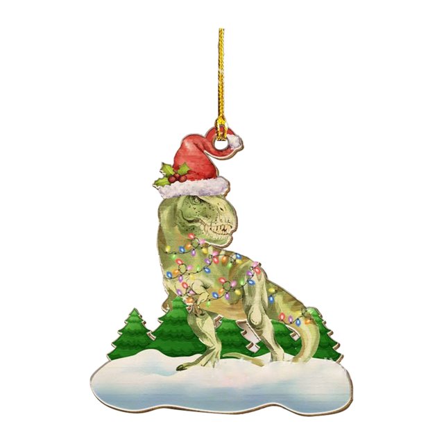 Clearance! Dinosaur Animal Personalization Christmas Tree Ornament Christmas Tree Pendants Hanging Pendants Plush Craft For Christmas Holiday Party Home Decor