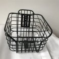 thumbnail image 5 of Iron Bike Front Basket Electromobile Hanging Basket Bike Front Basket With Cover Black Bicycle Basket Bicycle Front Basket Iron Black Large Capacity Multifunctional Electromobile, 5 of 5