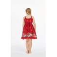 thumbnail image 2 of Girl Elastic Strap Dress Christmas Dress Santa Red, 2 of 2