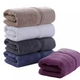 thumbnail image 4 of Greyghost 100% Cotton Towels Ultra Soft Towel Hand Bath Thick Towel Bathroom（Fuchsia）, 4 of 6