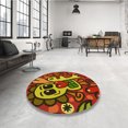 thumbnail image 4 of Ahgly Tapis Rectangulaire Lavable en Machine Intérieur Transitionnel Rouge Cramoisi, 2 Pieds x 5 Pieds, 4 of 7