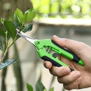 Pruning Shears, Garden Scissors, Ergonomic Handles, Safety Lock, Spring Assisted, for Trimming Trees, Harvesting Fruits, and Florist Arrangements