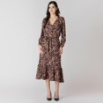 thumbnail image 4 of Devoted Robe midi à manches longues avec imprimé floral féminin, 4 of 6