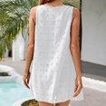 thumbnail image 4 of Gspmoly Robe pour Femmes, Mode Décontractée Aguichant Unie à Rayures Sans Manches à Col Rond Robe Débardeur pour Dames Robes de Vacances pour Femmes jusqu'à 60 % de Rabais, 4 of 5