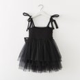 thumbnail image 4 of MIASHUI Robe à Bretelles Sans Manches avec Nœud pour Tout-Petites Filles pour et Noir, 2-3 Ans, 4 of 7