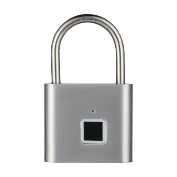 KWJNH Cadenas à Empreinte Digitale, Verrouillage Bluetooth, Cadenas Intelligent avec Technologie Biométrique Sans Clé, Résistant à l'Eau, Rechargeable, pour Gym, Type-C, École
