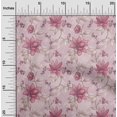 thumbnail image 2 of oneOone Tissu Popeline de Coton Rose Floral Rétro Tissu pour Robe Tissu Imprimé au Mètre 42 Pouces de Large, 2 of 5