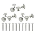 thumbnail image 3 of MasteelfCA 12 Pcs Practical Stainless Steel Drawer Cabinet Door Single Hole Handles (Silver), 3 of 8