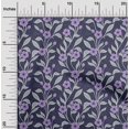 thumbnail image 2 of oneOone Cotton Poplin Violet Fabric Floral Craft Projects Decor Fabric Printed By The Yard 42 Inch Wide, 2 of 4