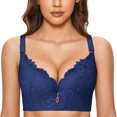 thumbnail image 2 of Kcodviy Womens Underwire Bra Lace Womens Bras Plus Size Floral Bra Unlined Plus Size Full Coverage Brawomens Underwire Bra Lace Floral Bra Unlined Plus Size Full Coverage Bra, 2 of 8