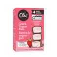 thumbnail image 1 of Barres Clio au yogourt grec à la fraise en enrobage chocolaté, 45 g, 4 ct, 1 of 8