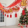 thumbnail image 1 of 2021 New Year Banner Festive Hanging Banner Cartoon Banner for Spring Festival, 1 of 7
