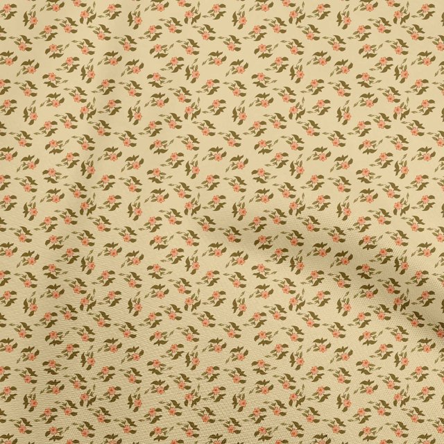 oneOone Rayon Medium Yellow Fabric Floral Sewing Craft Projects Fabric Prints By Yard 56 Inch Wide