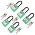 thumbnail image 4 of Safety Padlock,5Set 38mm/1.5in Safety Lockout Safety Lockout Security Padlock Sleek Aesthetic, 4 of 14