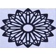 thumbnail image 1 of Ahgly Company Tapis d'Intérieur Lavables en Machine Rectangle Bleu Ciel Transitionnel, 2' x 4', 1 of 7