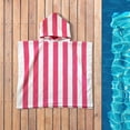 thumbnail image 4 of Mainstays Reversible Hooded Towel, Pink Stripe, 1 Piece, 24" x 48", 4 of 5