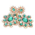 thumbnail image 1 of Emerald Earrings,Emerald Earrings Retro Royal Emerald Flower Earrings Earring Pendant Versatile Functionality, 1 of 14