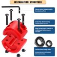 thumbnail image 3 of ORUYROP Winch Cable Hook Stopper, Silicone Rubber Stopper Protects Synthetic Winch Rope, Towing Hook, Cable Line for ATV UTV, Red, 3 of 6