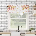 thumbnail image 4 of Thanksgiving Valance, Maple Leaves Valances for Windows, Kitchen Valances for Window, Fall Kitchen Curtains 54x18, Short Curtains Rod Pocket Bathroom Curtains Window, Kitchen Window Curtains, 4 of 5