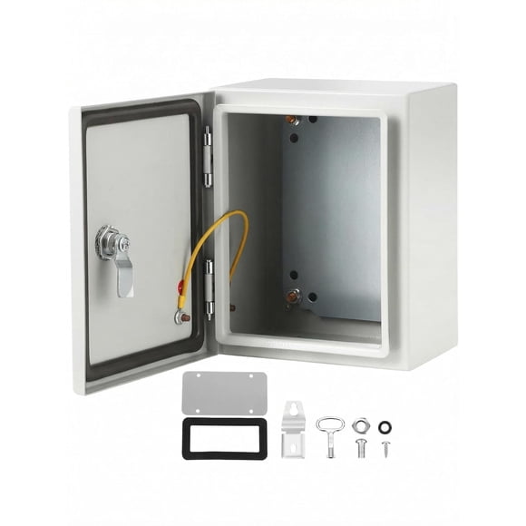 YUSAZENS Cold Rolled Steel Electrical Distribution Box, Cable Management Enclosure for Home Industrial Wire Control 16x12x8in