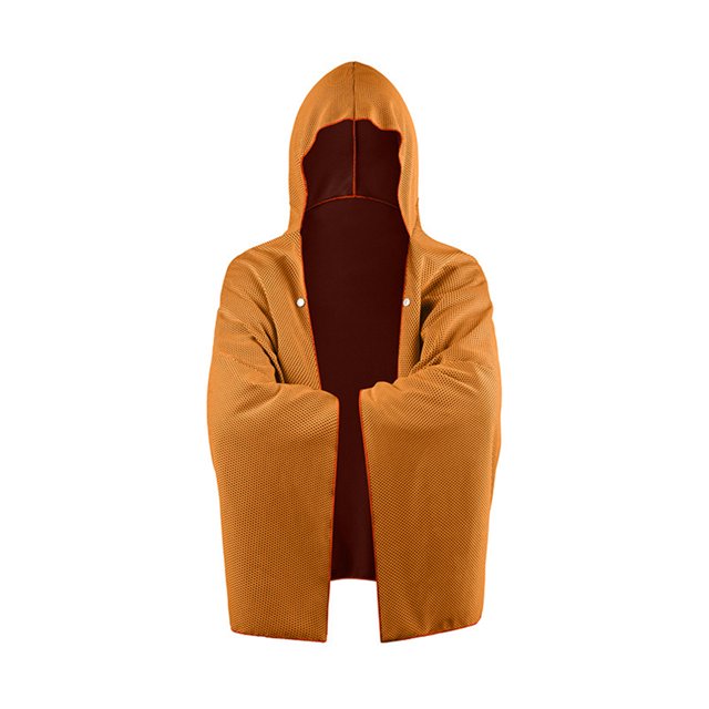 Wweixi Adjustable Swim Poncho Towel Lightweight And Portable Beach Robe Durable Sun Protection Cape Surf orange