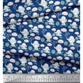 thumbnail image 2 of Soimoi Poly Georgette Fabric Cloud,Ball & Elephant Kids Printed Fabric 1 Yard 52 Inch Wide, 2 of 3