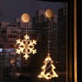 thumbnail image 3 of Yeacher Hanging Fairy LEDs String Lights Curtain Lamp Constant Bright Modes with Snowflake Design IP42, 3 of 8