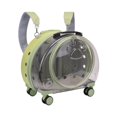 thumbnail image 4 of tredstone Kitten Bag Backpack Handbag with Wheels Durable Dog Trolley Case for Puppy Translucent Green, 4 of 9