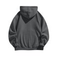 thumbnail image 3 of KIHOUT Men's Hoodies Jackets, Moisture Wicking & Breathable, Full Zip Solid Color Hooded Sweatshirt, 3 of 8