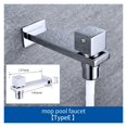 thumbnail image 2 of 2 Water Outlet Washing Machine Faucet Tap, Double Spout Garden Outdoor Water Tap Chrome Plated ,Versatile Features, 2 of 5