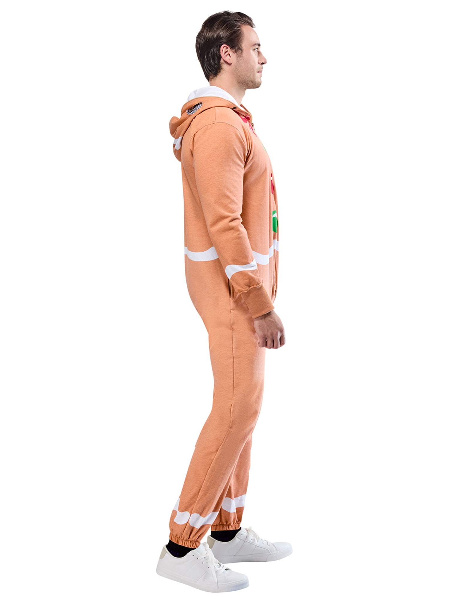 Costume Zipsters Masked-Up de Bonhomme en Pain d’Épice pour Adultes par Rubies, Hommes