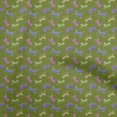 thumbnail image 1 of oneOone Polyester Spandex Tissu Vert Forêt Enfants Léopard Matière de Robe Tissu Imprimé Tissu au Mètre 56 Pouces de Large, 1 of 4