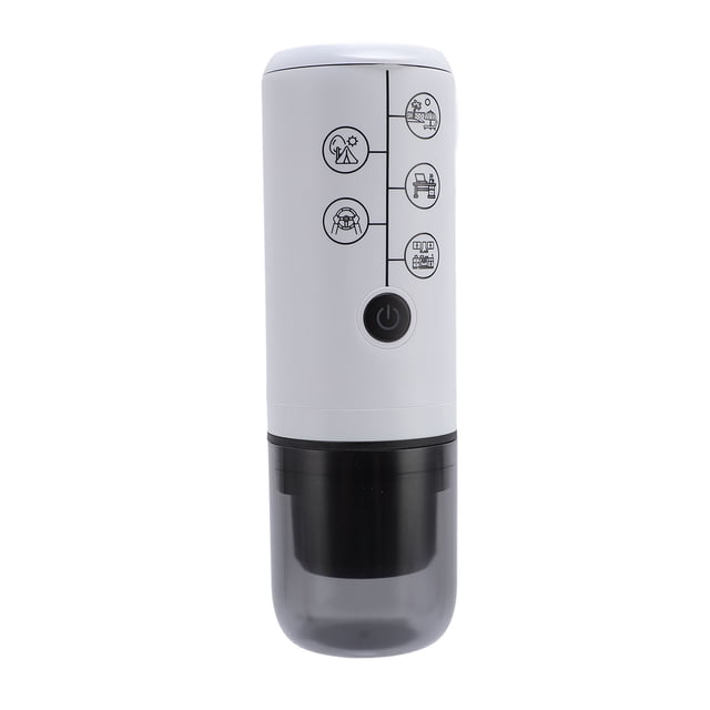 Portable Maker, 20 Bar Mini Travel Coffee Maker, Battery Powered Cordless Coffee Machine, One Key Control Capable of Making Ground Coffee or Capsules, with Polymer Li Battery