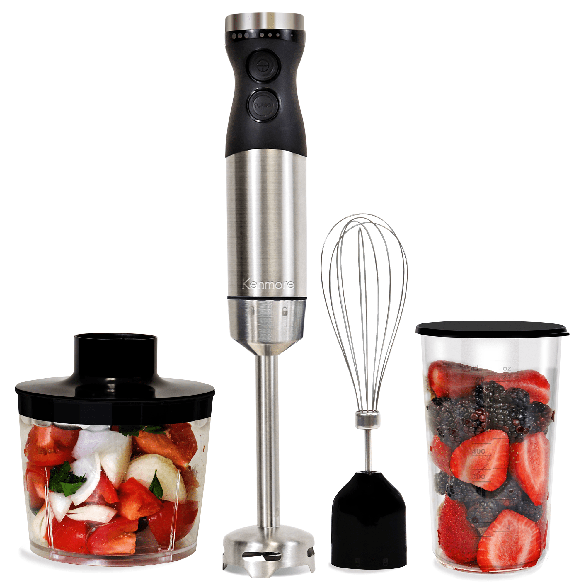 Kenmore Immersion Hand Blender with Food Chopper and Whisk