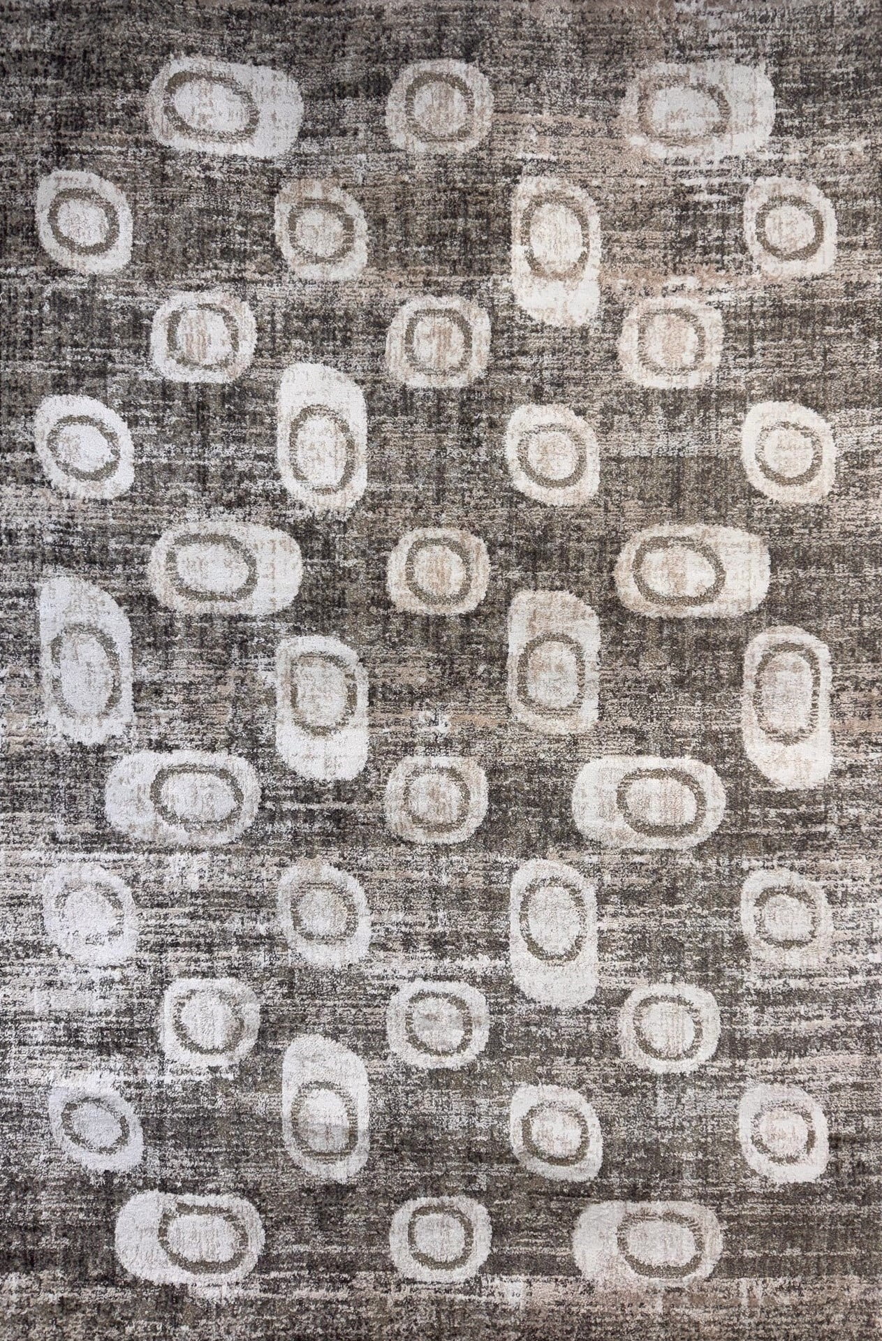 Tapis d'interieur abstrait Rug Branch Cadence, gris beige, moderne - Salon, chambre, salle a manger et cuisine