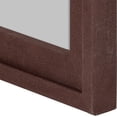 thumbnail image 4 of Mainstays Linen Wrap Wall Mirror with Frame, Brown Finish, 23x28in, Has Frame, Contemporary, Boho, 4 of 6