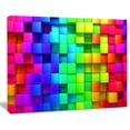 thumbnail image 3 of Design Art Rainbow of Colorful Boxes Canvas Print, 3 of 4