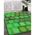 thumbnail image 3 of Ahgly Company Machine Washable Indoor Rectangle Transitional Neon Green Area Rugs, 2' x 3', 3 of 7