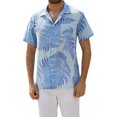thumbnail image 1 of Birdeem Chemise à Manches Courtes pour Hommes, Mode Décontractée, Imprimé Feuille d'Érable, 1 of 10