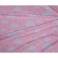 thumbnail image 4 of oneOone Polyester Lycra Fabric Raindrop & Clouds Nature Print Sewing Fabric BTY 56 Inch Wide, 4 of 4