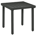 thumbnail image 1 of Outsunny Table d'Appoint de Jardin Table Basse avec Trou pour Parasol pour Patio Gris, 1 of 10
