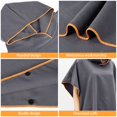thumbnail image 4 of Microfiber Changing Bath Robe for Adults Quick-drying Breathable and Comfortable Changing Beach Blanket Hooded Poncho Bathrobe for Women Men, 4 of 9
