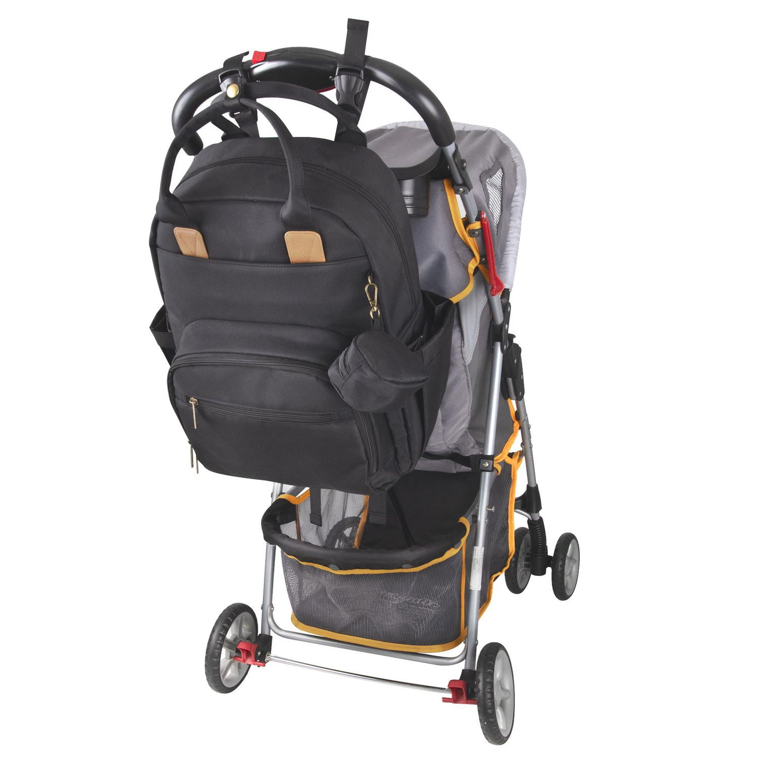Sac à dos pour sac à langer de bébé de Baby Essentials ‘The Essential’ , noir