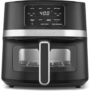 Cuisinart Panier 4.5-Qt Air Frier, Lumière intérieure, Pièces de lave-vaisselle, 4 Présets, rôti, gâteau, grille, Air Fry & Gardez chaud pour rapide & Repas faciles