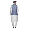 thumbnail image 3 of Atasi Ethnic Kurta Churidar Pajama Set With Printed Nehru Jacket Set For Mens, 3 of 3