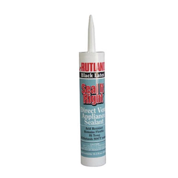 RUTLAND Seal it Right Flexible 800-F Latex Sealant - 10.3 oz Cartridge Black