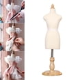 thumbnail image 4 of Mannequin Entièrement avec Base Ronde en Bois Support de Couturière B, 4 of 8